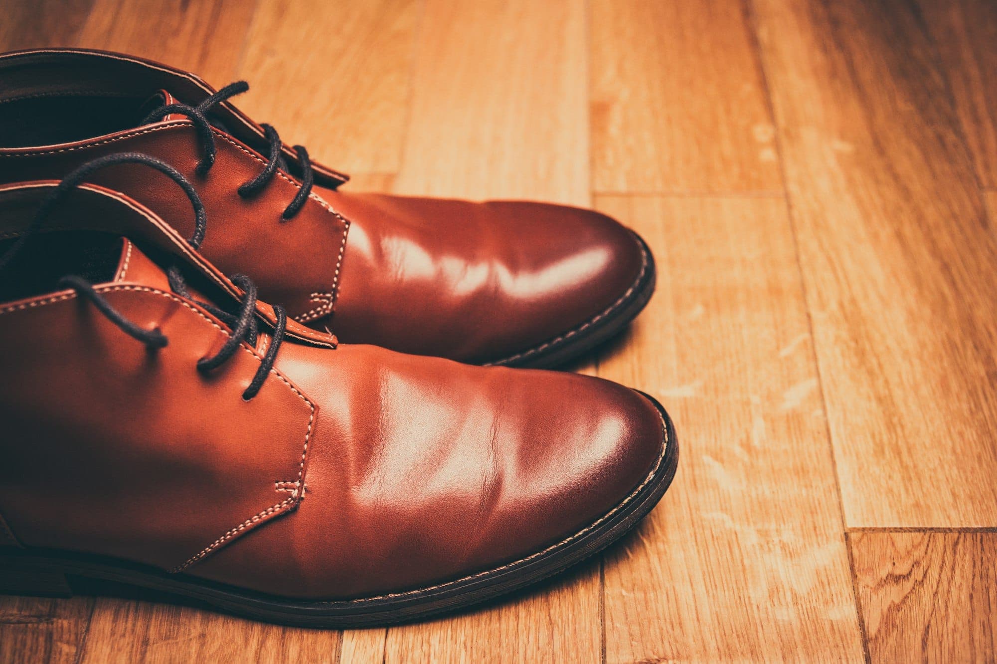 Finished derby shoes