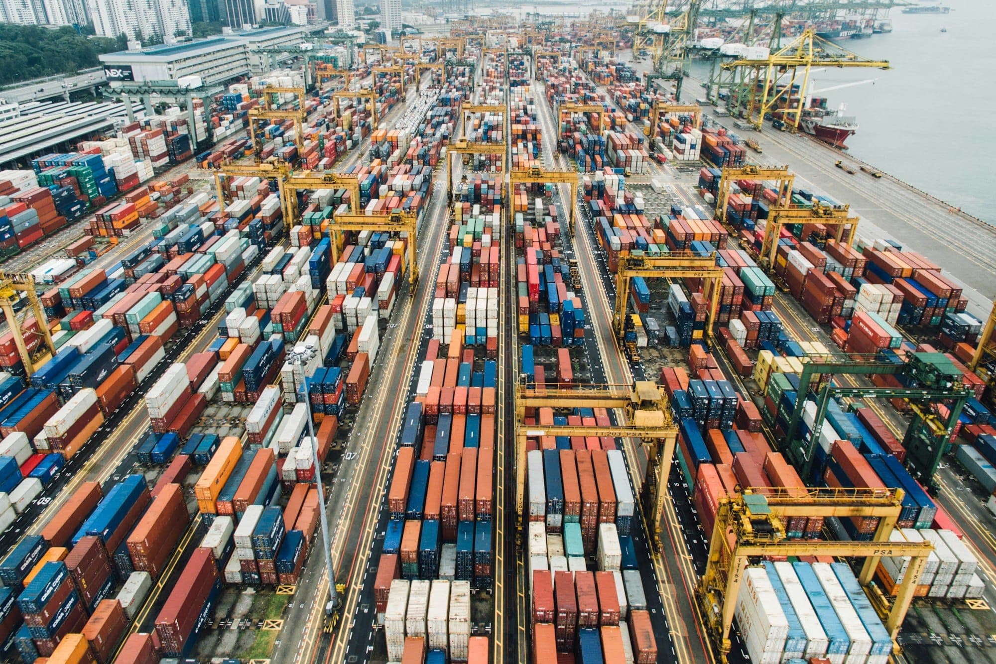 Container yard handling Ostenmark export volume